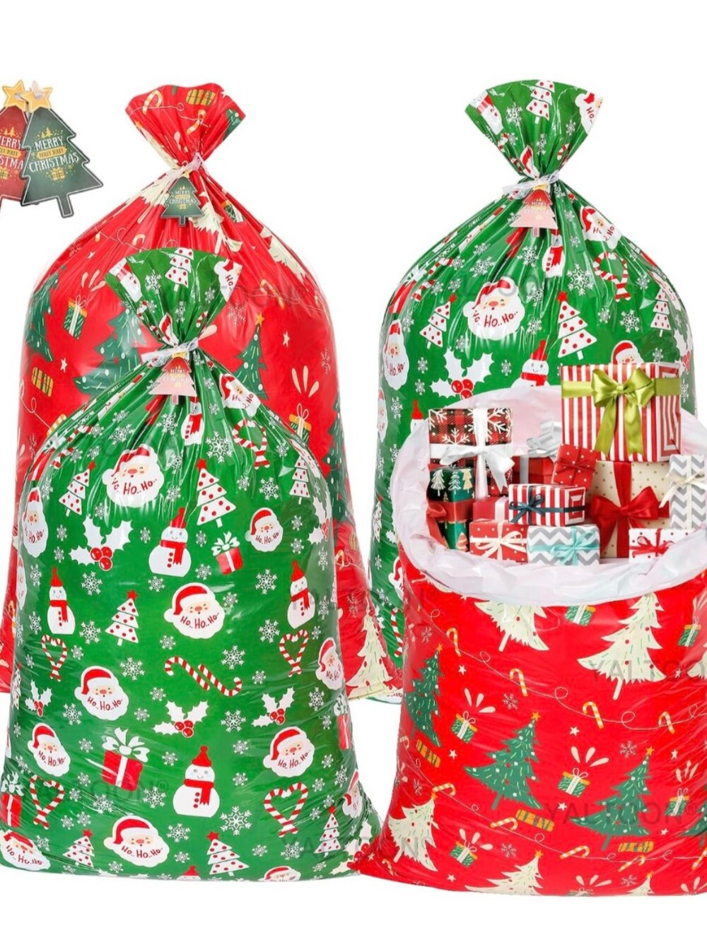 YALTOON Large Christmas Gift Bags, 4PCS 44"X 36" Large Gift Bag
